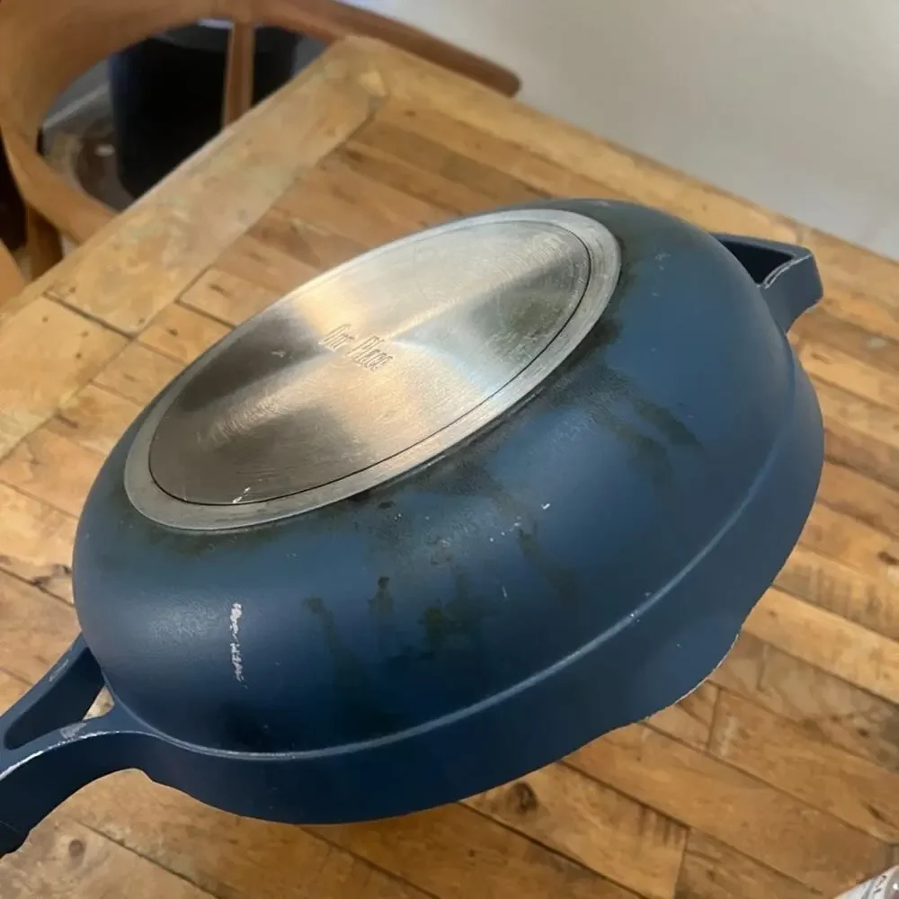 Our Place Always Pan Nonstick Cooking Pan Blue Salt Color Toxin-Free Ceramic